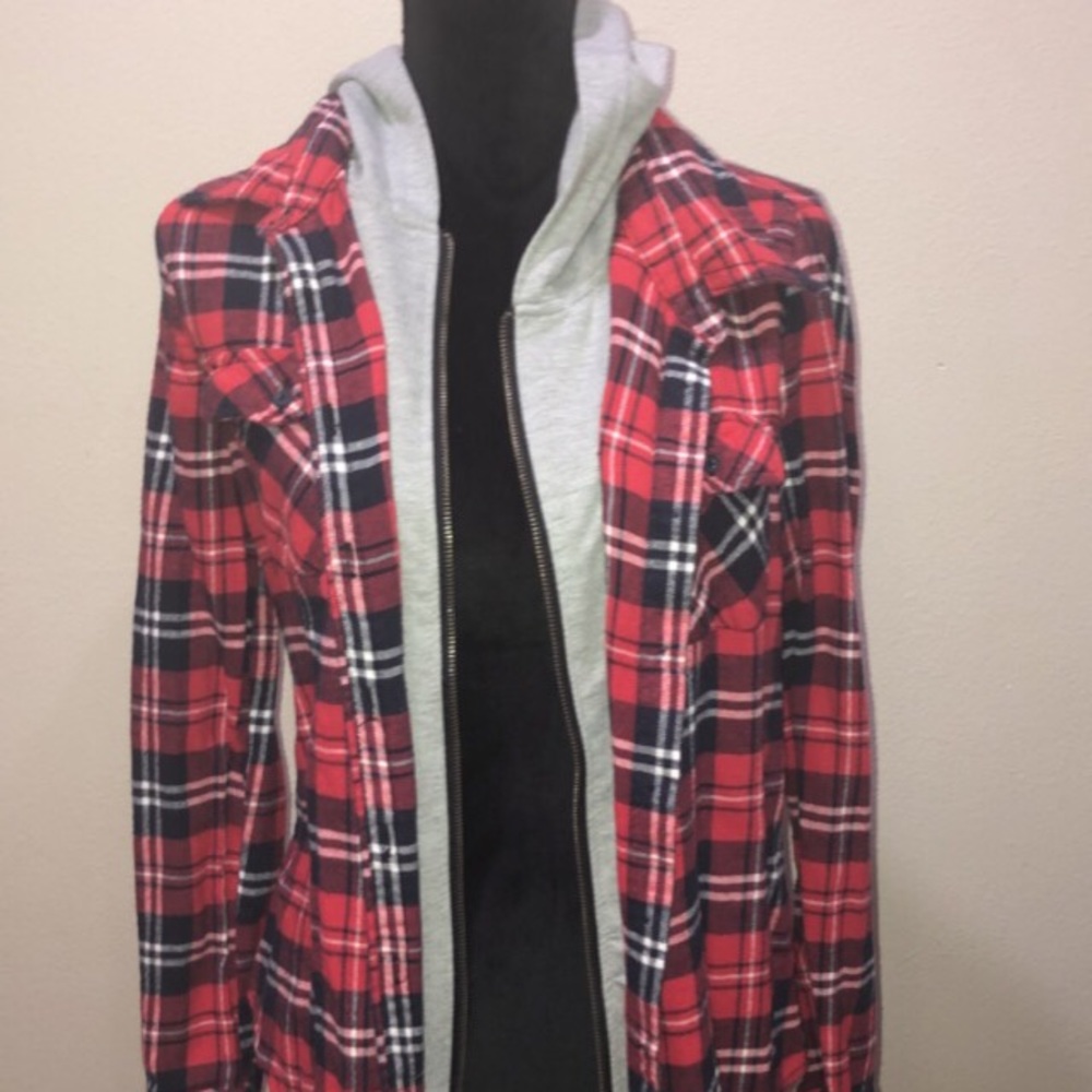 Layered Flannel Jacket